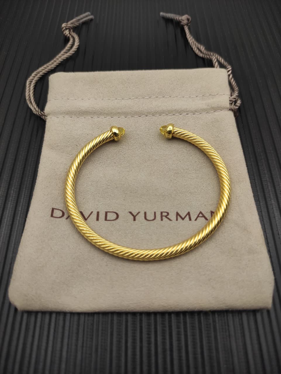David Yurman Gold Tone Rope Bracelet